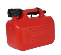 KEROPPA Garrafa Multiusos 5 Litros, Garrafa para Gasolina, Con Manguera, Mango Superior, Cierre Anti Fugas, Para Transportar en Coche o Moto