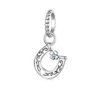 Kerraom Charm Colgante de Plata 925 para Mujer Charm de Flor, Regalo para Madre Mamá Hija Niña, Joyas para Cumpleaños San Valentín y Navidad