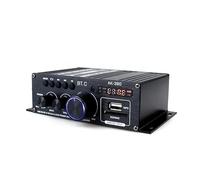 KERREY 2 * 80W FM Radio Reproductor de Mp3 Bluetooth-Compatible con Amplificador de Potencia de Audio Ecualizador estéreo HiFi Clase D Digital Mp3 Decodificador Amplificador de música (Color : AK-380