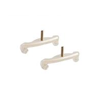 KERREY 2 Uds./1 Juego De Garras De Reposabrazos para Violín, Repuesto De Accesorios para Violín 4/4 3/4 1/2 1/4 1/8, Garras De Goma Ajustables Kit acesorios violín (Color : White 3-4 4-4)