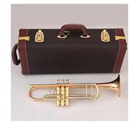 KERREY Laca Dorada BB Trompeta Fósforo Cobre Instrumentos Musicales Trompetas Profesionales con Estuche Boquilla Trompeta Profesional