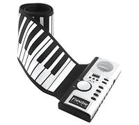 KERREY Piano Plegable portátil 61 Teclas Electronic Portable Flexible Mano Roll Up Piano Altavoz Incorporado Midi Órgano De Teclado