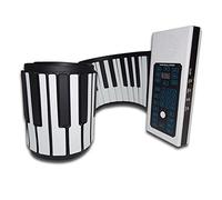 KERREY Piano Plegable portátil 88 Llaves Recargables Teclado Enrollar El Piano con El Altavoz del Micrófono para Principiantes