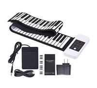 KERREY Piano Plegable portátil Órgano Electrónico Enrollado A Mano Plegable De 88 Teclas, Piano Enrollado A Mano Engrosado con Versión De Acordes, Piano Sostenido