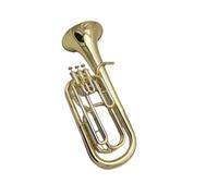 KERREY Trompeta para Estudiante Trompeta De Instrumento Musical Profesional De Trompeta De Cuerno Bajo En Si Bemol Bañado En Oro De Latón