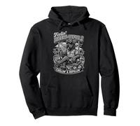 Kerry Blue Terrier Bebiendo café Helado en un Columpio b&w DIGOR Sudadera con Capucha