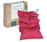 Kersepitje® Jumbo - Cojín de Huesos de Cereza (23 x 55 cm), Color Blanco