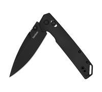 Kershaw Black Iridium Folding Pocket Knife, Sleek 3.4 inch D2 Steel Blade, DuraLock Locking Mechanism, Aluminum Handle, Designed in the USA