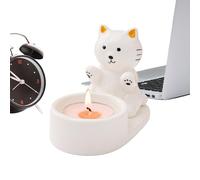 Kerzenhalter Keramik Anti-Tropf Design - 9,9 x 7,3 x 5,8 cm, Wohndekoration Kerzenständer | für Badezimmer Schlafzimmer Tisch Wohnung Party Bankette Regale Kaminbänke Kamine