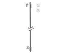 KES Barra Ducha Adhesiva Acero Inoxidable SUS304 sin Taladro Deslizante con Soporte Alcachofa Ducha,Cepillado F209S78DF-BS