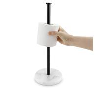 KES BPS202S39-BK - Portarrollos de Papel higiénico de pie con Base de mármol Pesado, Soporte de Papel higiénico para 3 Rollos de Acero Inoxidable, Color Negro