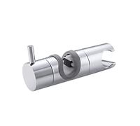 KES Soporte Ducha 16-19mm Alcachofa Soporte para Ducha Ajustable Soporte Ducha 360° Rotar Repuesto para Soporte Barra Ducha Cromo, PB10S19-CH