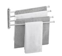 KES Toallero Giratorio, Toallero de 4 Brazos Extra Largo 19.5» Toallero de Pared, Toallero de Pared de Acero Inoxidable 18/8 Pulido, A2103S4L50