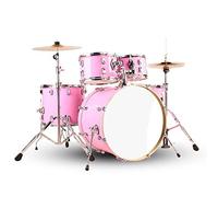 Keshuo Drum Kit Adult Universal 5 Drum 2/3/4 Práctica De Platillo Principiante Instrumentos batería (Color : 01, Size : 5 drums 2 cymbals)