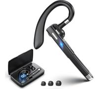 KESIEME Auriculares Bluetooth, auriculares inalámbricos Bluetooth V5.2, auriculares manos libres CVC 8.0 con cancelación de ruido con doble micrófono para conducir/negocios/oficina, compatible con