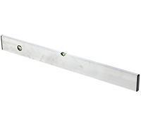 Keson LKS39 Nivel de regla de hormigón de aleación de aluminio con 2 viales ampliados del 20%, 39 pulgadas, plata