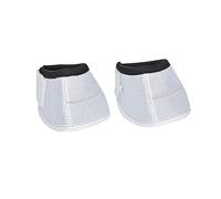 KESOTO 1 Par Campanas para Caballo Botines Protector de Cascos Equinos con Forro Neopreno Material Oxford 1680d Exterior PVC Fácil Colocación Flexible Adecua, Blanco