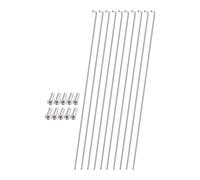 KESOTO 10 Piezas de Cabecillas para Radios de Bicicleta de Acero Inoxidable, Y Resistentes a Los Impactos, para Bicicletas de Montaña Y de Carretera, 25.8 Cm X 2 Mm