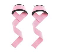 KESOTO 2 Piezas Correas para Levantamiento de Pesas Soporte de Muñeca Entrenamiento Gym Material Nylon Agarre Cómodo Adecuado para Culturismo Entrena, Rosado