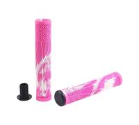 KESOTO 2 Piezas Puños para Manillar de Bicicleta Empuñaduras de Reemplazo Mangos Y Protector Ergonómicos de TPE con Superficie Antideslizante Adecuado para R, Rosa Y Blanco
