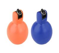 KESOTO 2 Piezas Silbato Deportivo Silbato de Mano Silbato Profesional Silbato de Entrenamiento Hechos de PVC Fácil de Y Apretar Adecuados, Naranja y Azul