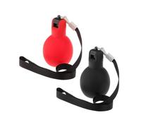 KESOTO 2 Piezas Silbato Silbato de Mano Silbato Deportivo Silbato de Entrenadores Compacto en PVC Adecuado para Adultos Escuela Entrenamiento Actividades Dep, Negro Rojo