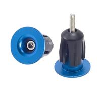 KESOTO 2 Piezas Tapones Manillar Bicicleta Tapones Barra Bicicleta Cubiertas Antipolvo Aleación Aluminio Instalación Rápida Adecuado para Ciclismo Deportivo, Azul