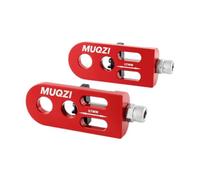 KESOTO 2 Piezas Tensor de Cadena para Bicicleta Ajustador Universal en Aleación de Aluminio Resistente Y Fácil de Instalar para Bicicletas de Montaña Ruta Y, Rojo