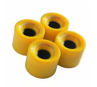 KESOTO 4 Piezas Ruedas de Skateboard Ruedas de Monopatín Ruedas para Tabla Ruedas de Patineta de Poliuretano 78A Agarre Estable Embalaje Termorretráctil, Amarillo
