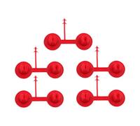KESOTO 5 Boquillas Rojas Pequeñas para Pulverizar Espuma de Poliuretano, Ideales para Rellenar Huecos en La Construcción Y El Aislamiento. Incluye