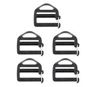 KESOTO 5 Piezas Hebilla de Mochila de Correa Broche Plástico Adaptador para Banda Molle Adecuado para Excursiones Caza Pesca Picnic, para 25mm, 35x32mm