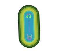 KESOTO Almohadilla para Saltar Cuerda Tapete de Ejercicio Alfombra Antideslizante Cojín de Piso Prevención de Lesiones Material de Goma Adecuado para, Verde