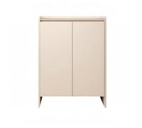 KESOTO Armario Organizativo de Zapatos de Madera Maciza con Función Flexible y Diseño de Pared Adecuado para Organización Hogar, 80 Cm, Blanco Cálido