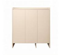 KESOTO Armario Organizativo de Zapatos de Madera Maciza con Función Flexible y Diseño de Pared Adecuado para Organización Hogar, 100 Cm, Blanco Cálido