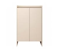 KESOTO Armario Organizativo de Zapatos de Madera Maciza con Función Flexible y Diseño de Pared Adecuado para Organización Hogar, 70 Cm, Blanco Cálido