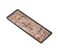 KESOTO Banja Cerámica corativo | Estilo Oriental Tradicional, Banja para Té, Diseño Rectangular Compacto, Oficina