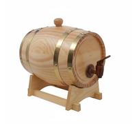 KESOTO Barril de Vino Barril de Madera Dispensador Cask con Grifo de Pino Resistente para Larga Durabilidad Adecuado para Vino Brandy y Cócteles Doméstico y Celebraciones, 1.5L