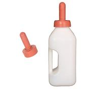 KESOTO Biberón De 2 L para Ordeño De Terneros con Mango + Pezón De Goma De Repuesto