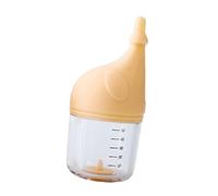 KESOTO Biberón para Mascotas con Tecnología de Control de Flujo Automático Botella para Alimentar Animales Pequeños Alimentador para Cachorros Botella para G, Amarillo 50ml