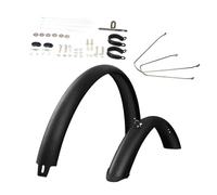 KESOTO Bicicleta Guardabarros Set Delanteros Y Traseros para Montaña Cubrefangos Funda Completa Accesorios Rueda Impermeable Adecuado para C, 27.5 in Silver Brace