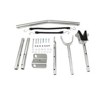 KESOTO Boat Transom Saver Soporte Ajustable para Motor Fuera de Borda Protector de Vibraciones Barra de Absorción de Impactos Accesorio de Carbono Adecuado P, Sin Primavera