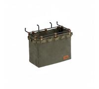 KESOTO Bolsa de Almacenamiento Exterior Organizador Colgante para Camping Estuche Funda en Lona Resistente Marco de Hierro Plegable y Malla Molle Adecuada para Picnic Barbacoas Viajes, Verde