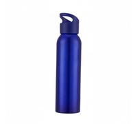 KESOTO Botella Deportiva de Aluminio Vasija Ligera Resistente al Impacto Tapa Cierre Compatible con Porta Vasos Adecuada para Senderismo Oficina Ciclismo Rutinas Deportivas, Azul