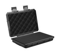 KESOTO Caja de Almacenamiento Impermeable para Herramientas E Instrumentos, Estuche Protector Rígido con Inserto Extraíble, Resistente a Golpes, Cierre, Black M