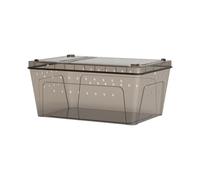 KESOTO Caja de Hibernación para Tortugas Equipada con Resina Absorbente y Base de Polipropileno para Mantener Óptimas Condiciones Adecuada para Criar, Negro, Set Deluxe A