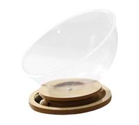 KESOTO Cama de cápsula Transparente para Gatos, Nido para Gatos, Pelotas de Seguimiento, Juguete de fácil Limpieza, Suministros para Mascotas, casa para, MDF L