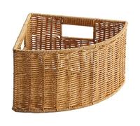 KESOTO Cesta de Almacenamiento de Esquina en Forma de Superior Abierta, Accesorio de Regalo, Caja de Almacenamiento de Oficina Triangular, L