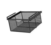 KESOTO Cesta de Almacenamiento Extraíble para Debajo del Estante, Cajón Colgante para Gabinete, Negro XL, Individual