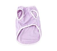 KESOTO Chaleco Industrial Camiseta para Perro Camiseta sin Mangas Playera Mascota Malla Transpirable Protección Solar Elástico Antipelo Adecuado para Paseos, Array, Morado Suave, M