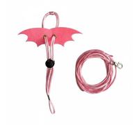 KESOTO Correa para Hámster Arnés con Seda Delicada y Estilo Único Adecuado para Mascotas Pequeñas Paseos en Jardines y Exploración al Aire Libre, Rosa S